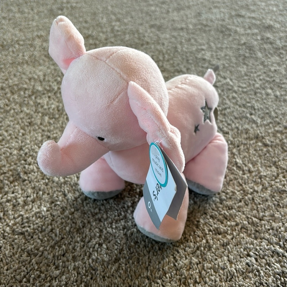 Carters Musical Pink Elephant Newborn